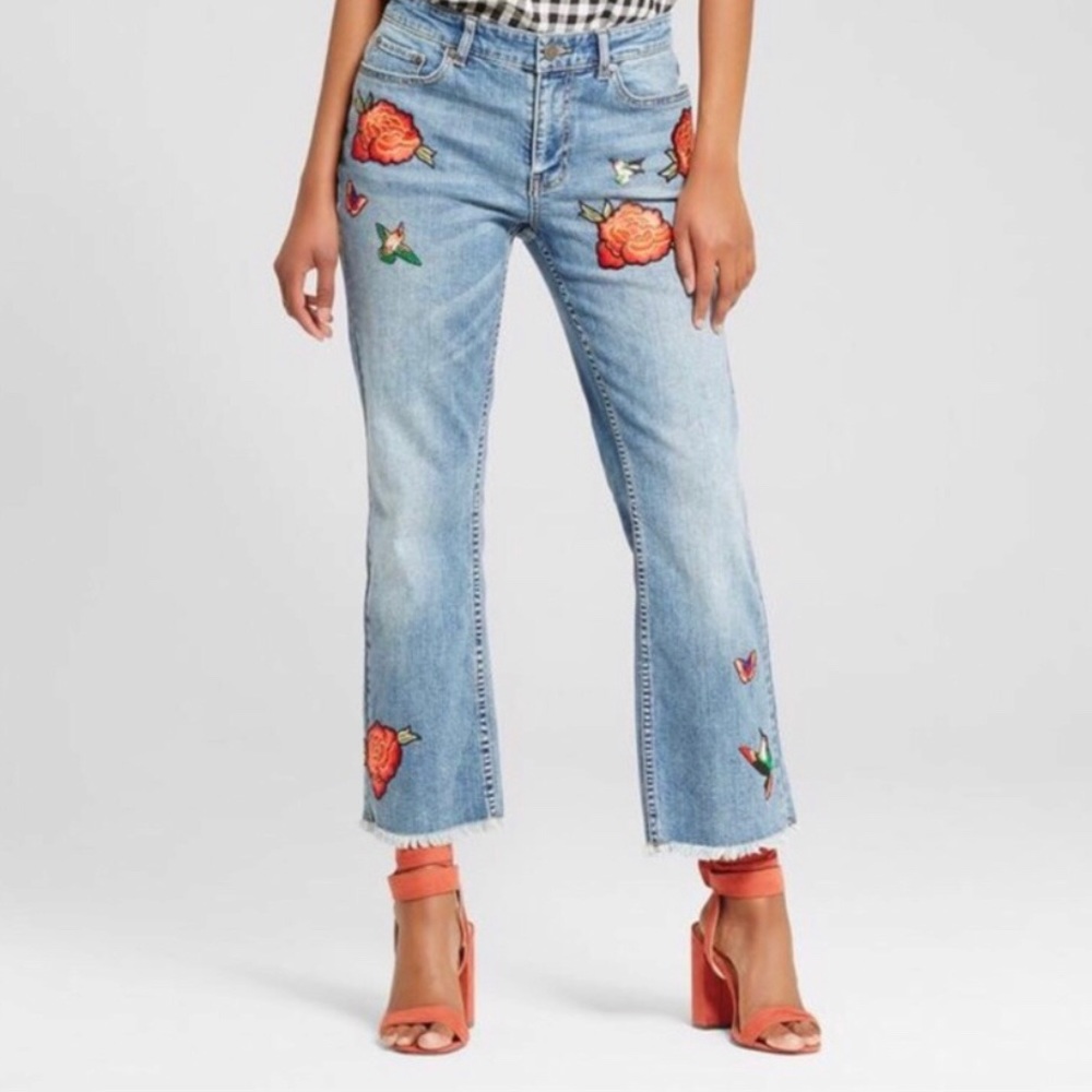 Who What Wear Patch Jeans 🌸